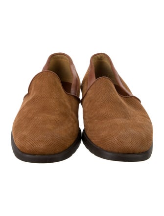 Bally Suede Dress Loafers