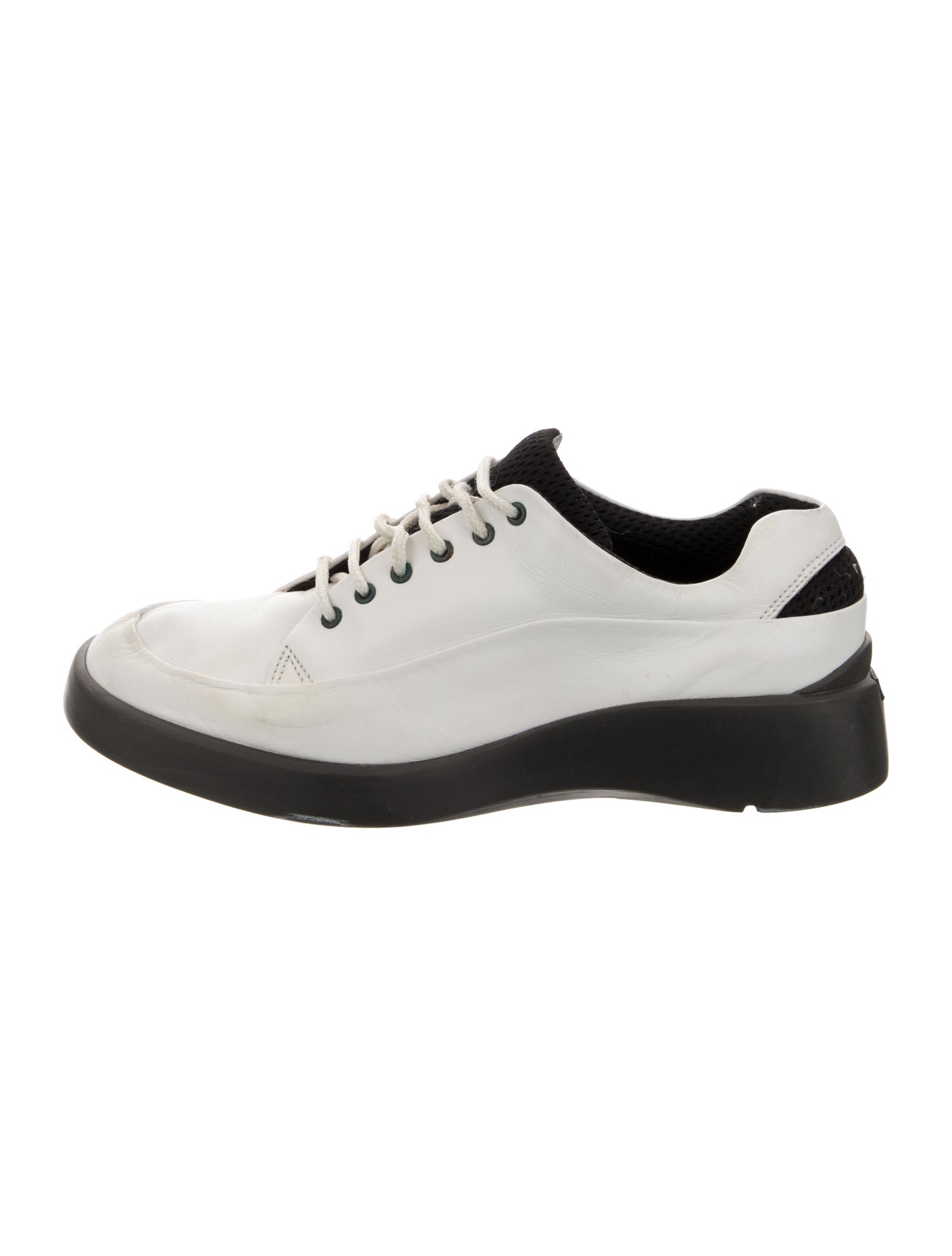 Bally Leather Colorblock Pattern Sneakers