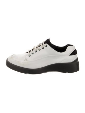 Bally Leather Colorblock Pattern Sneakers