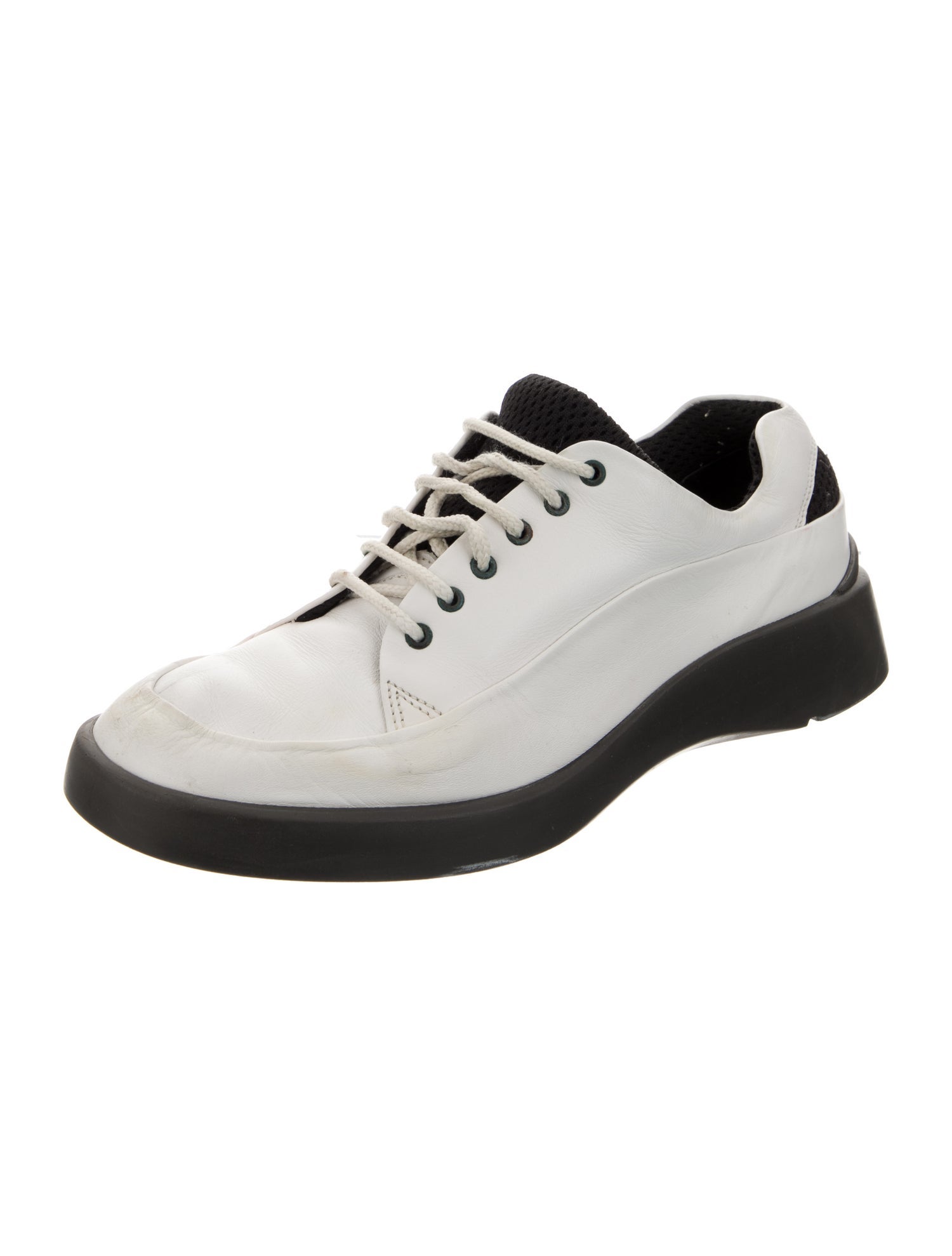 Bally Leather Colorblock Pattern Sneakers