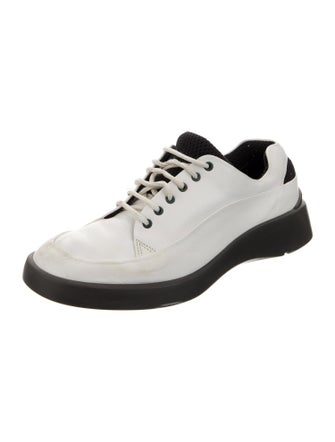 Bally Leather Colorblock Pattern Sneakers