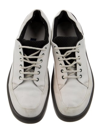 Bally Leather Colorblock Pattern Sneakers