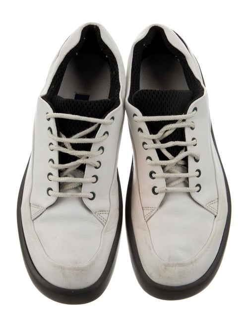 Bally Leather Colorblock Pattern Sneakers