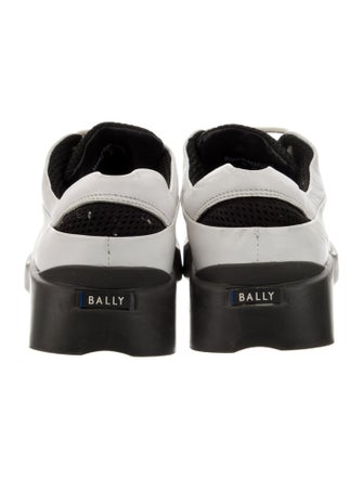 Bally Leather Colorblock Pattern Sneakers