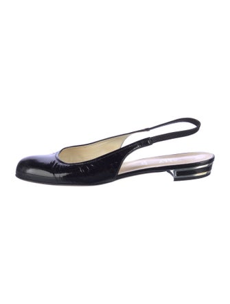 Bally Patent Leather Slingback Flats