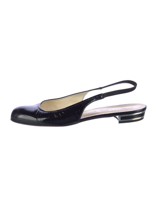 Bally Patent Leather Slingback Flats