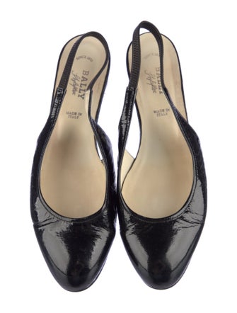 Bally Patent Leather Slingback Flats