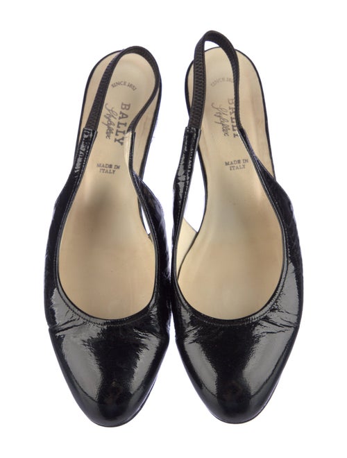 Bally Patent Leather Slingback Flats