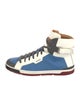 Bally Leather Colorblock Pattern Sneakers