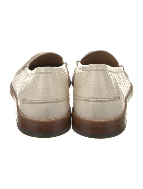 Bally Embossed Leather Loafers