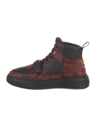 Bally Leather Printed Sneakers