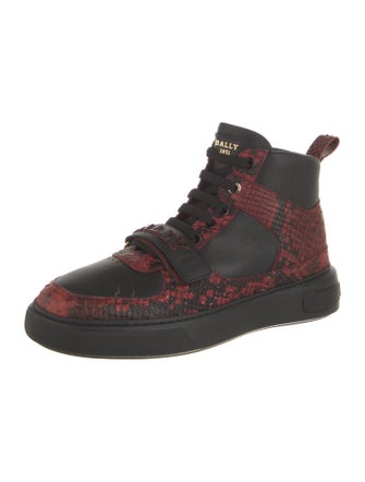 Bally Leather Printed Sneakers