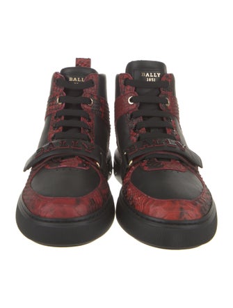 Bally Leather Printed Sneakers