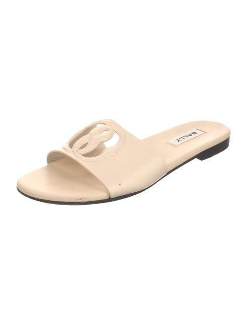 Bally Leather Cutout Accent Slides