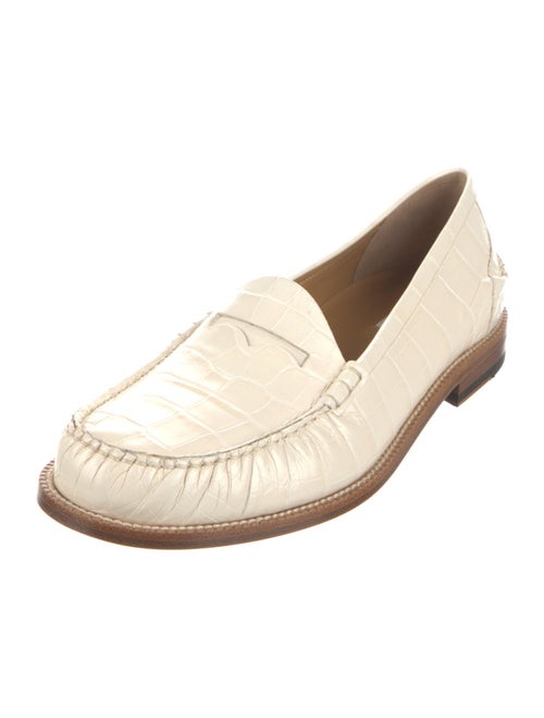 Bally Embossed Leather Loafers