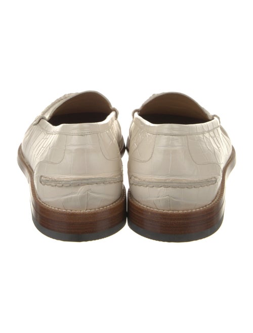 Bally Embossed Leather Loafers