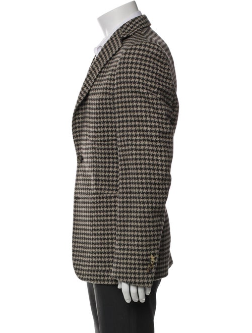 Bally Wool Houndstooth Print Blazer