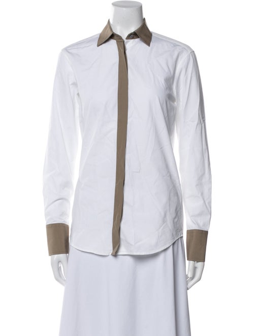 Bally Long Sleeve Button-Up Top
