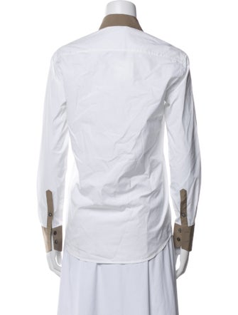 Bally Long Sleeve Button-Up Top