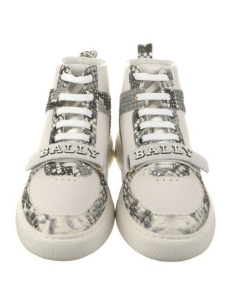 Bally Leather Printed Sneakers