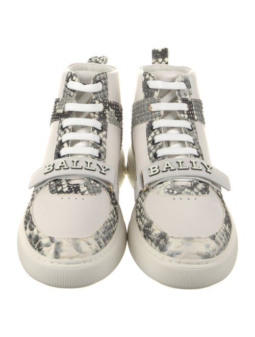 Bally Leather Printed Sneakers