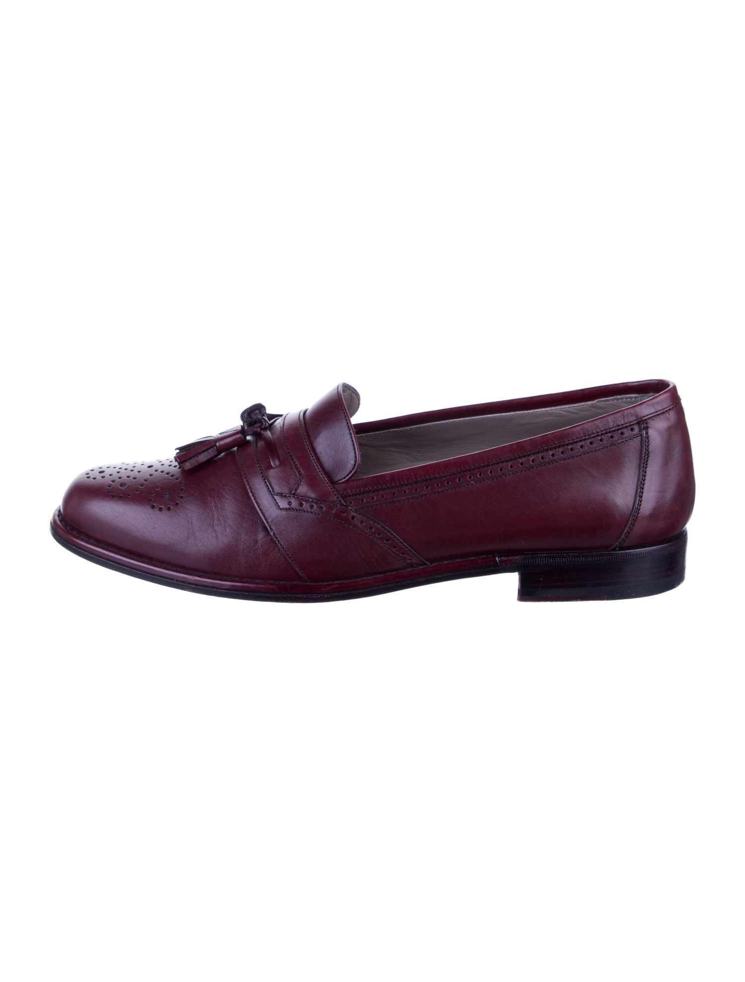 Bally Leather Tassel Accents Loafers