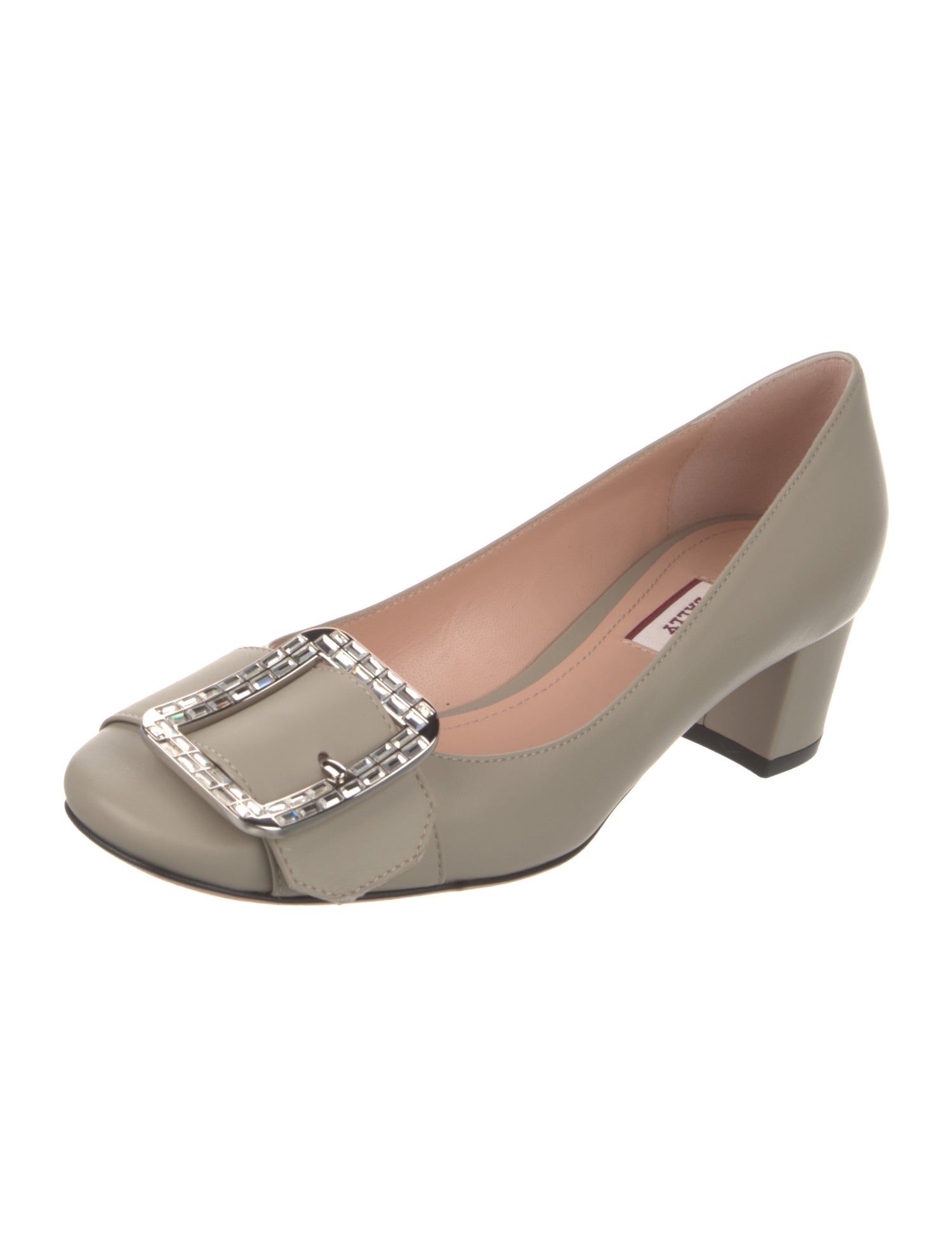 Bally Leather Crystal Embellishments Pumps