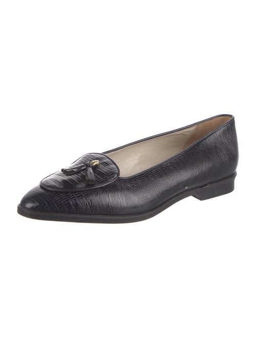 Bally Embossed Leather Flats