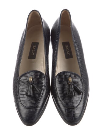 Bally Embossed Leather Flats