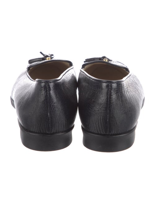 Bally Embossed Leather Flats