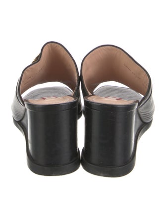 Bally Leather Printed Slides