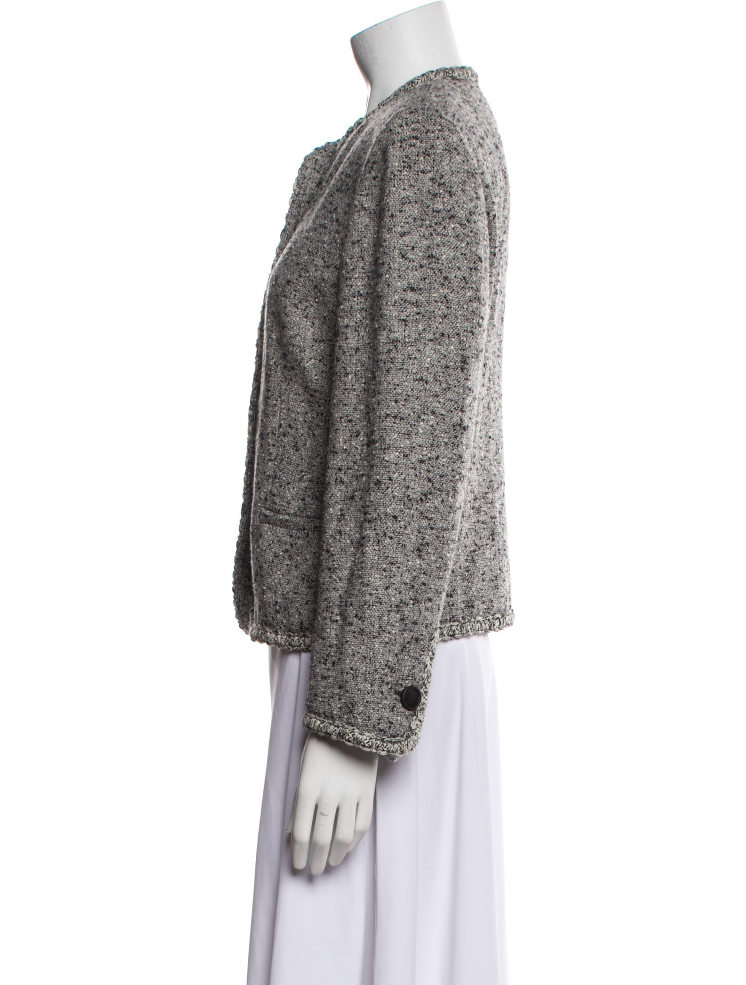 Bally Virgin Wool Tweed Pattern Evening Jacket