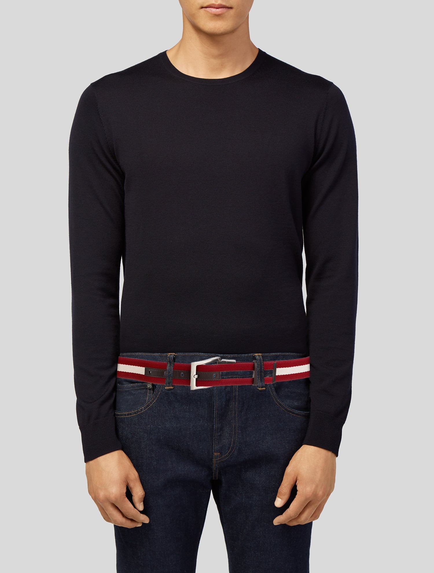 Bally Grosgrain Trim Waist Belt
