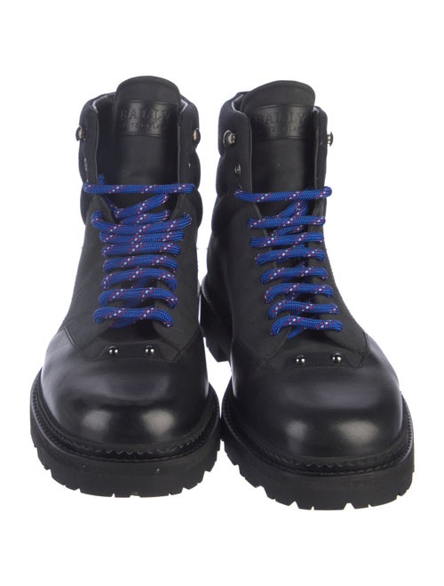Bally Leather Combat Boots