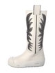 Bally Leather Colorblock Pattern Rain Boots