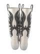 Bally Leather Colorblock Pattern Rain Boots