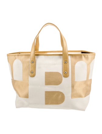 Bally Canvas Top Handle Bag