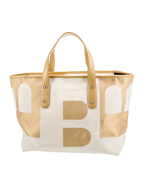 Bally Canvas Top Handle Bag
