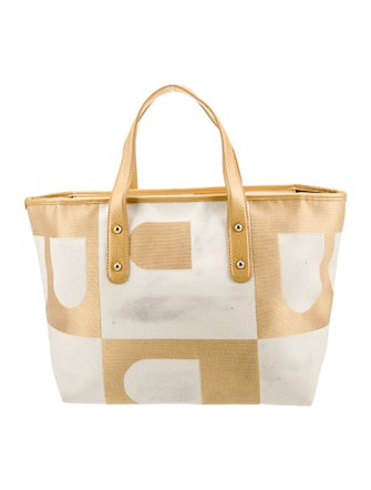 Bally Canvas Top Handle Bag