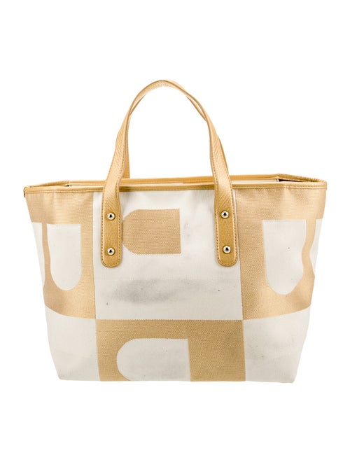 Bally Canvas Top Handle Bag