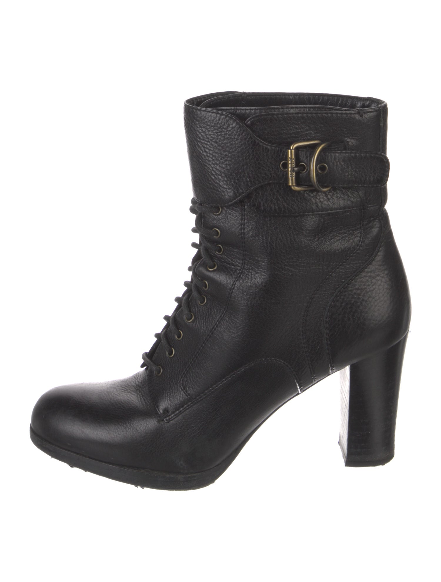 Bally Leather Lace-Up Boots