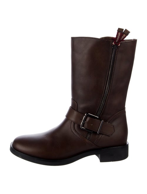Bally Leather Moto Boots