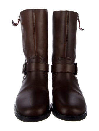 Bally Leather Moto Boots