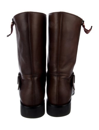 Bally Leather Moto Boots