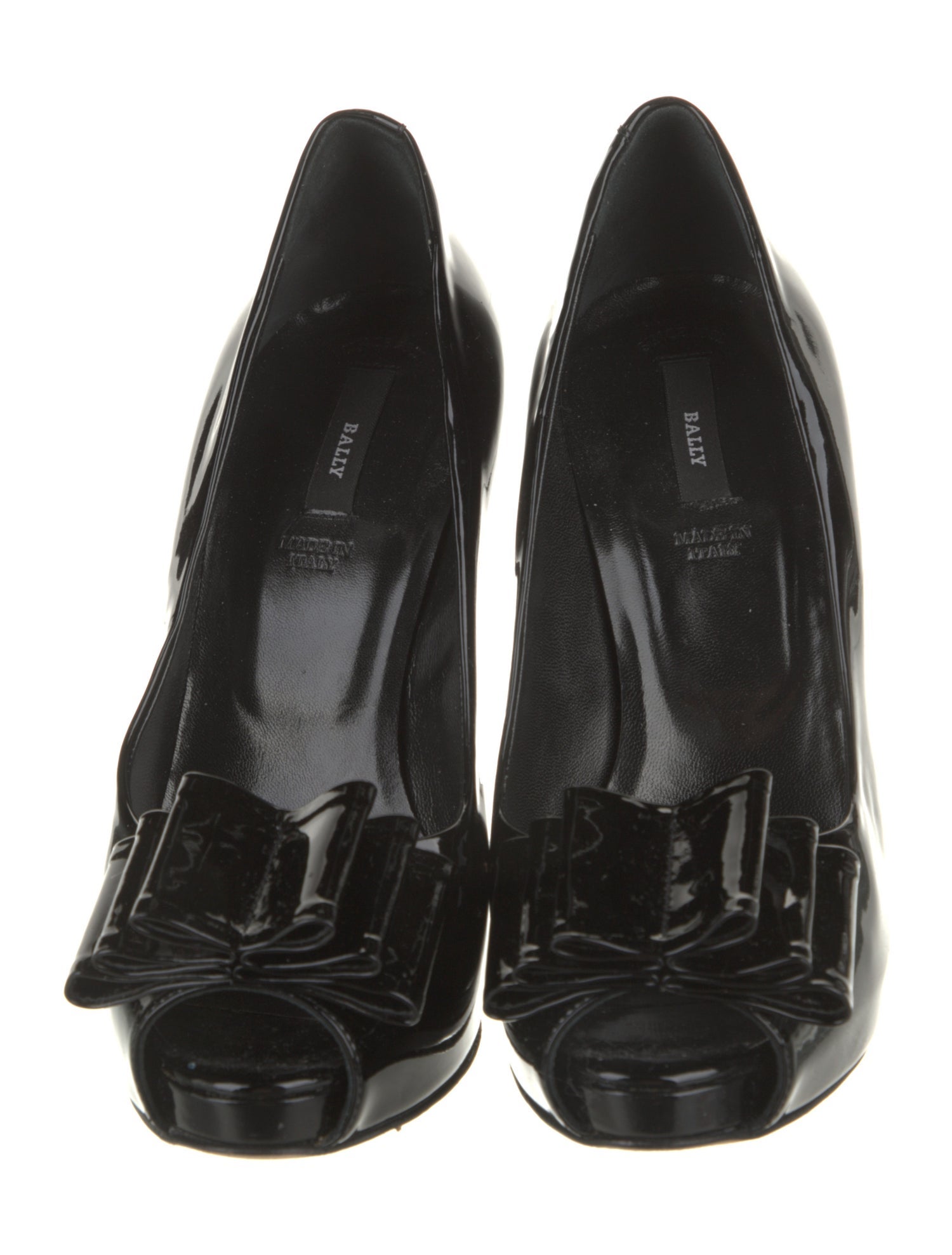 Bally Patent Leather Bow Accents Pumps