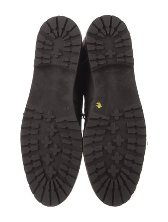 Bally Leather Leather Trim Embellishment Lace-Up Boots