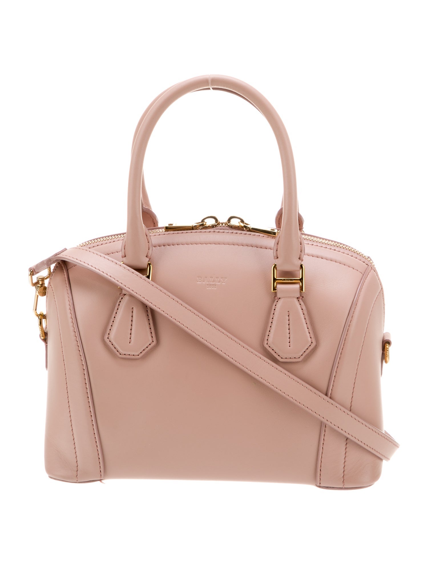 Bally Leather Top Handle Bag