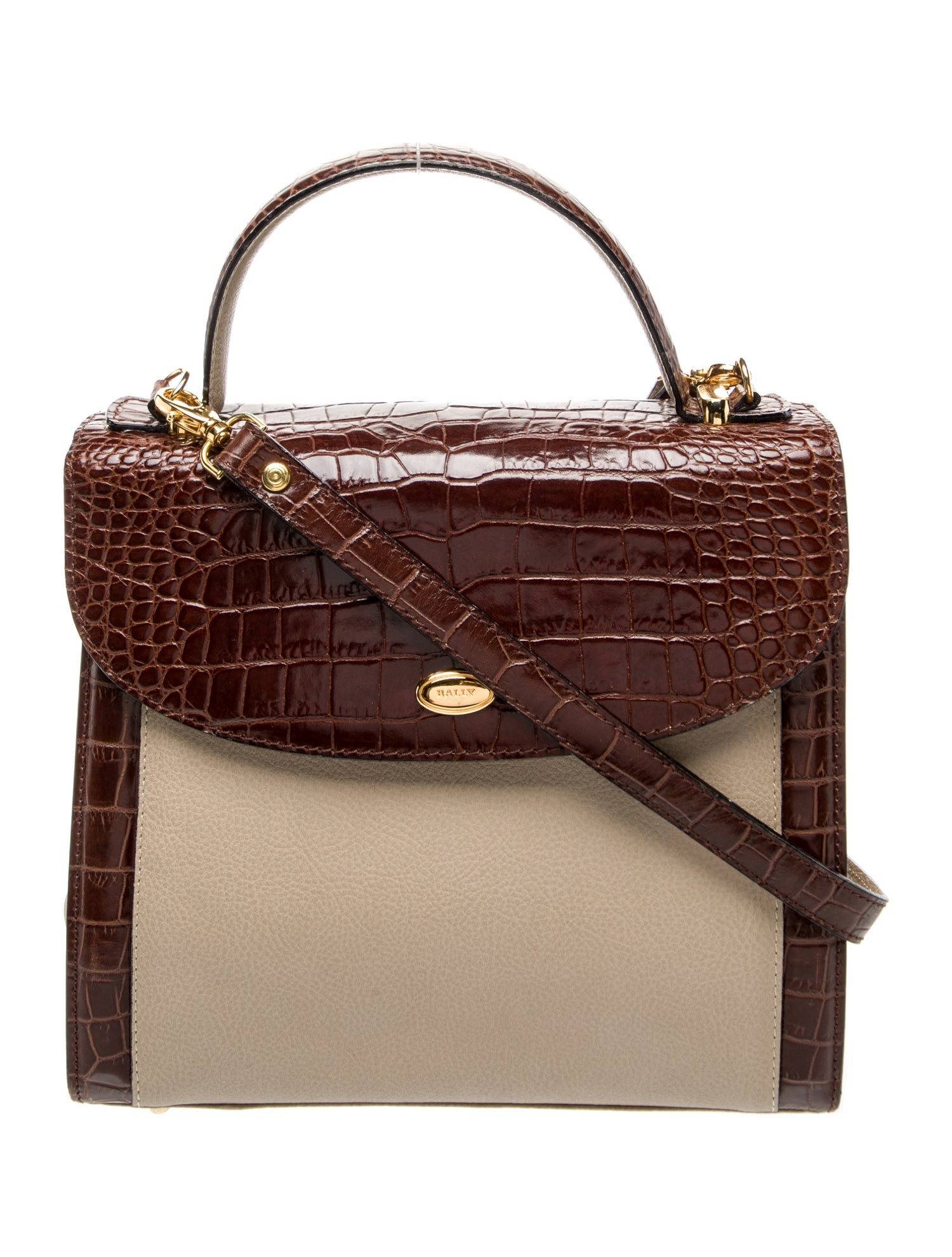 Bally Leather Top Handle Bag