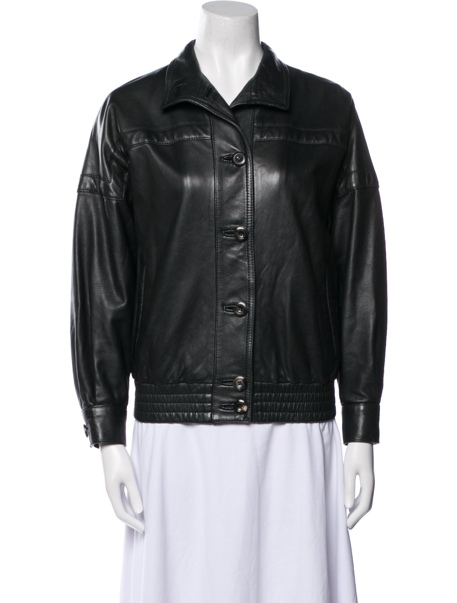Bally Leather Bomber Jacket