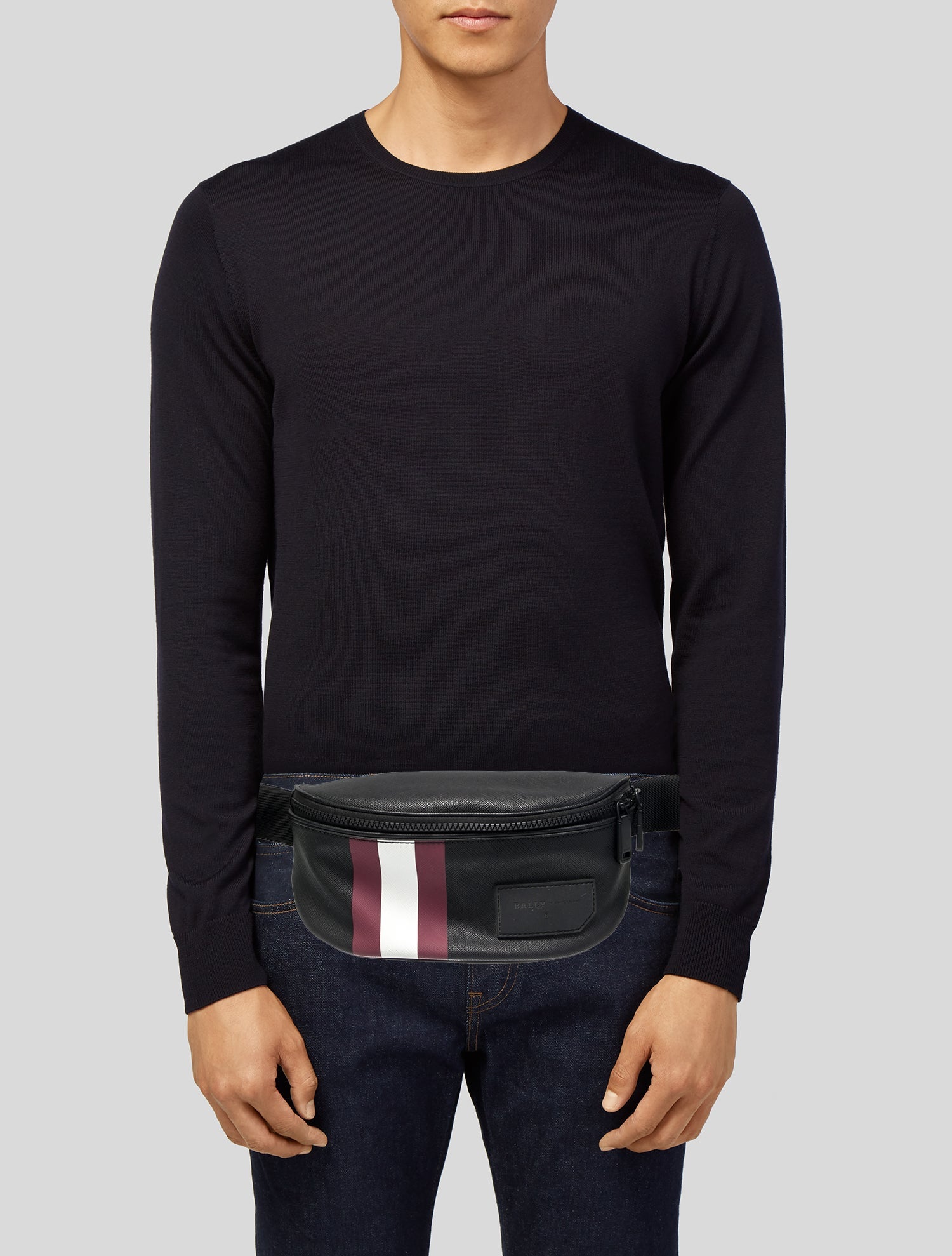 Bally Saffiano Leather Belt Bag